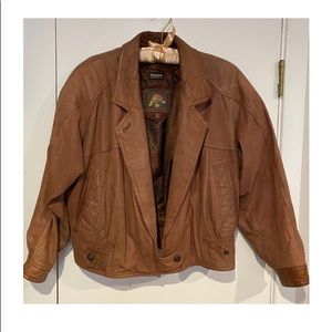 Vintage 1980s Adventure Bound Leather Jacket